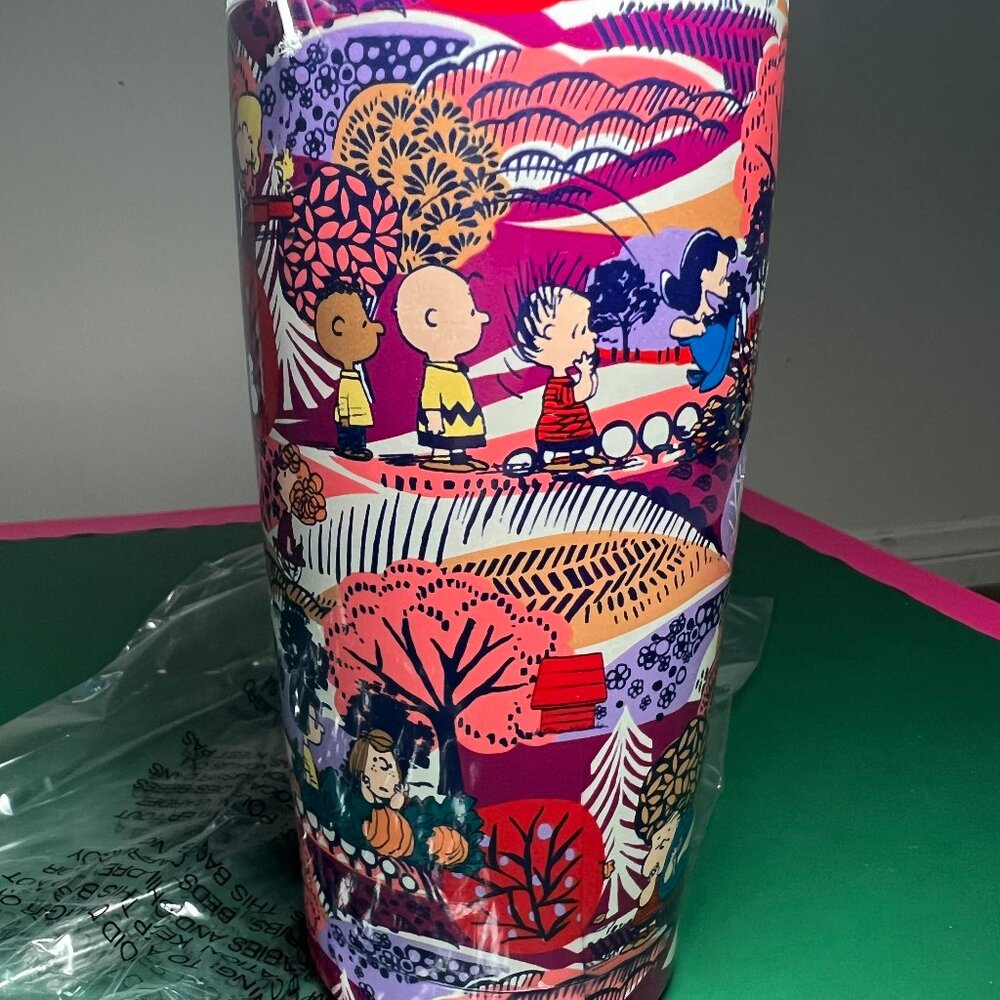 Peanuts x Vera Bradley Reusable Steel Tumber - NWT - 20 oz - Picture 4 of 4